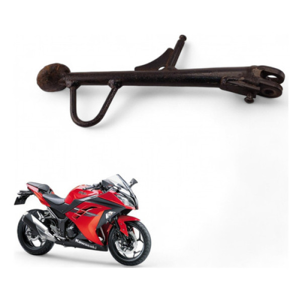 Cavalete Lateral Kawasaki Ninja 300 2013 Com Avaria