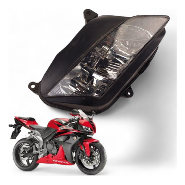 Farol Direito Honda Cbr 600 Rr 2008 Com Avaria