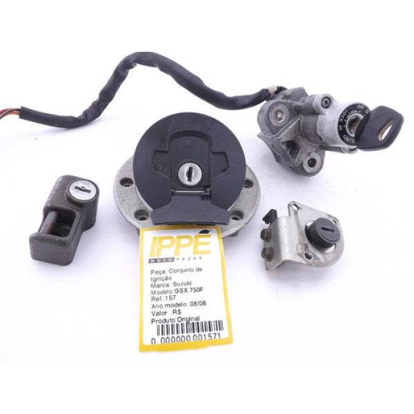 Kit Ignição Travas Chave Gsx 750 F Suzuki 98/05 (157)