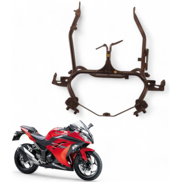 Aranha Galhada Farol Kawasaki Ninja 300 2014 Com Avaria