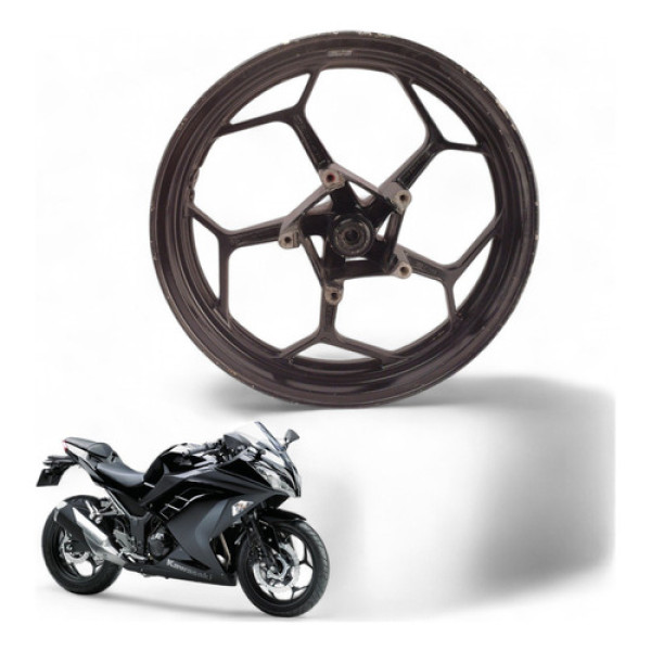 Roda Dianteira Kawasaki Ninja 300 2013 Com Avaria