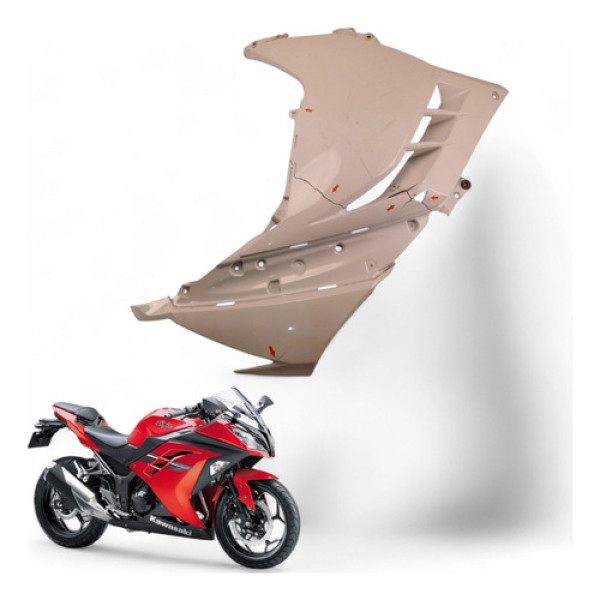 Carenagem Lateral Direita Kawasaki Ninja 300 2013 Com Avaria