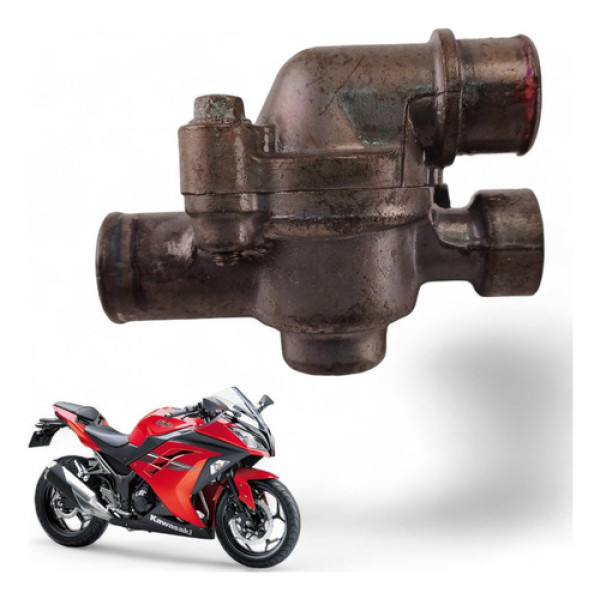 Carcaça Válvula Termostática Kawasaki Ninja 300 2013