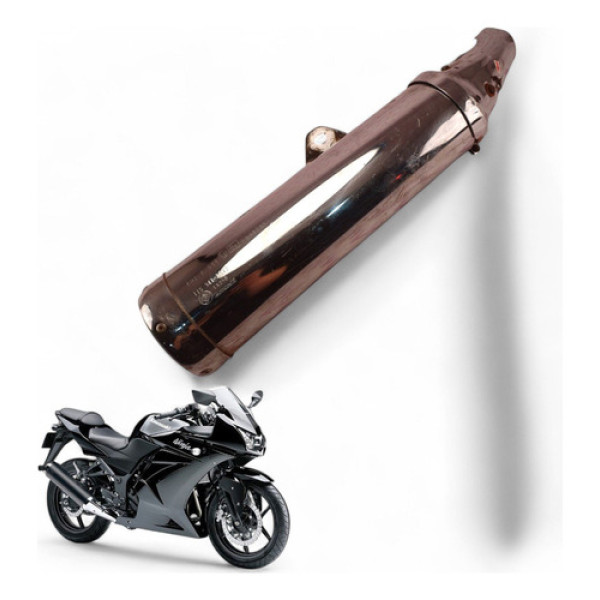 Ponteira Escapamento Kawasaki Ninja 250 R 2009 Com Avaria