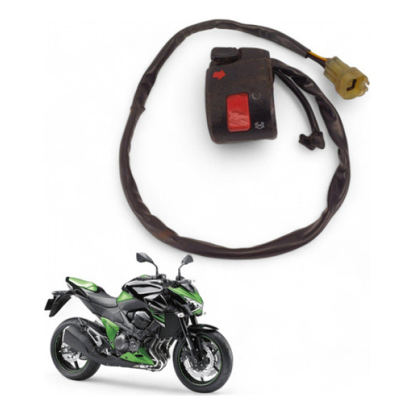 Chave Punho Partida Kawasaki Z800 2013 Com Avaria