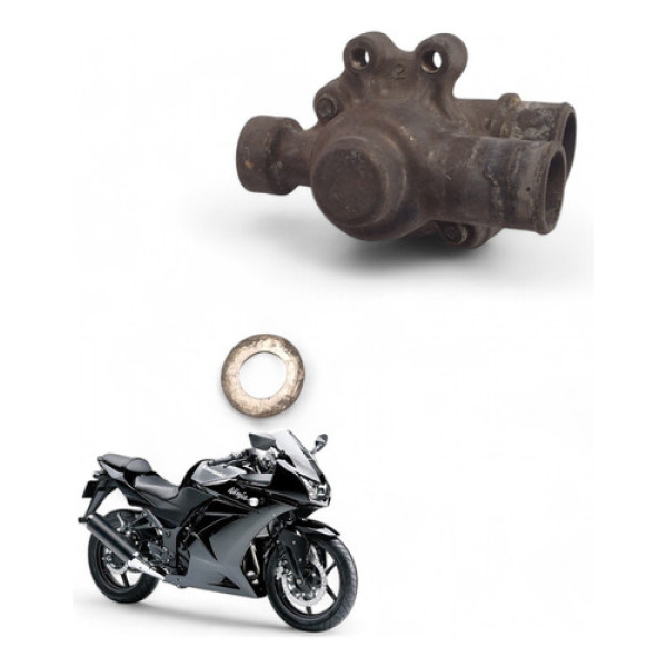 Carcaça Válvula Termostática Kawasaki Ninja 250 R 2010
