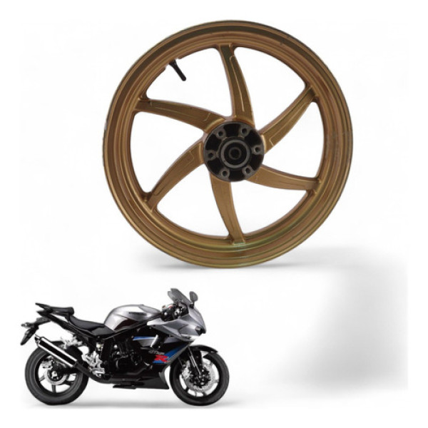 Roda Dianteira Kasinski Comet 250 R 2012 Com Avaria