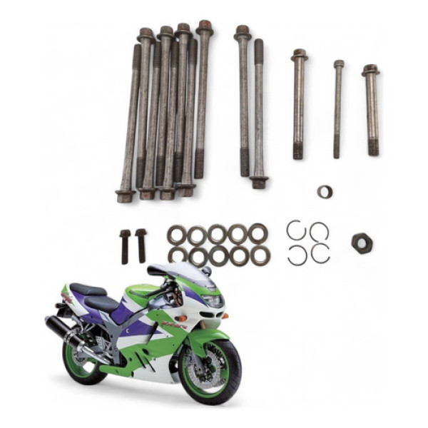 Prisioneiros Bloco Kawasaki Zx 6r 1996
