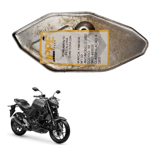 Acabamento Pedaleira Dianteira Dir. Yamaha Mt 03 2022