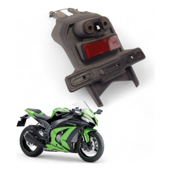 Para-lamas Traseiro Suporte Placa Kawasaki Zx10 R 2011