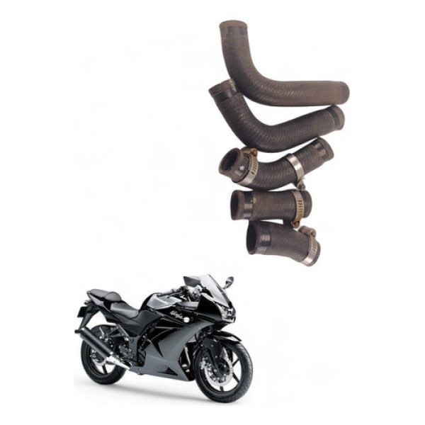 Kit Mangueiras Radiador Kawasaki Ninja 250 R 2010