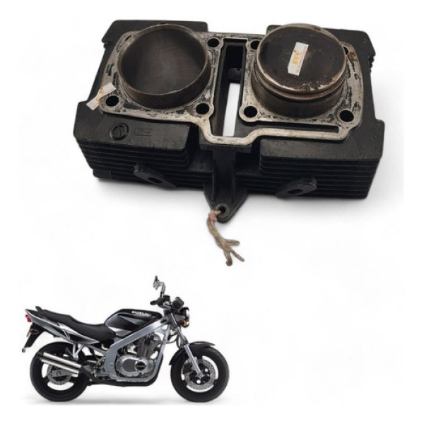 Cilindro Com 1 Pistão Suzuki Gs500 E 2005 Com Avaria