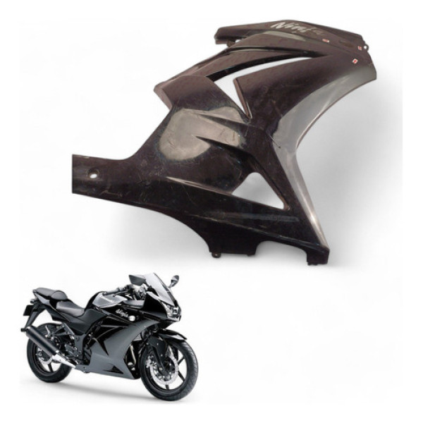 Carenagem Lateral Direita Kawasaki Ninja 250 R 2010 Com Avar