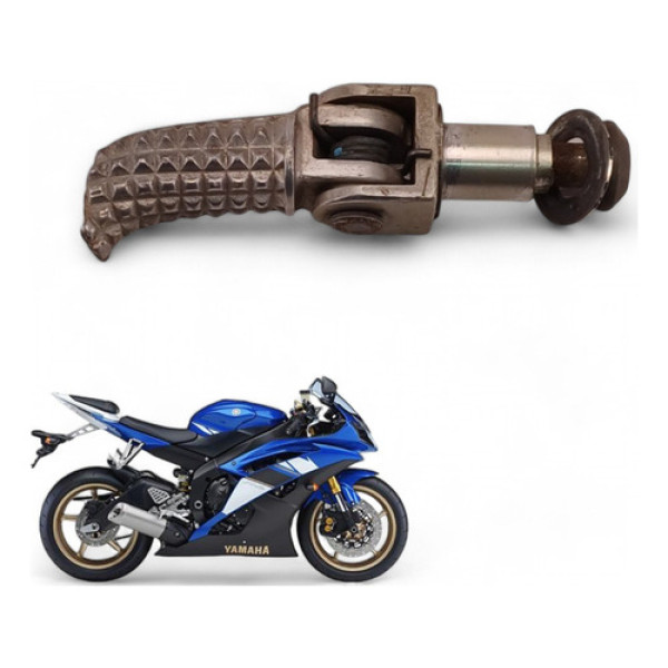 Pedaleira Dianteira Direita Yamaha Yzf R6 2006 Com Avaria