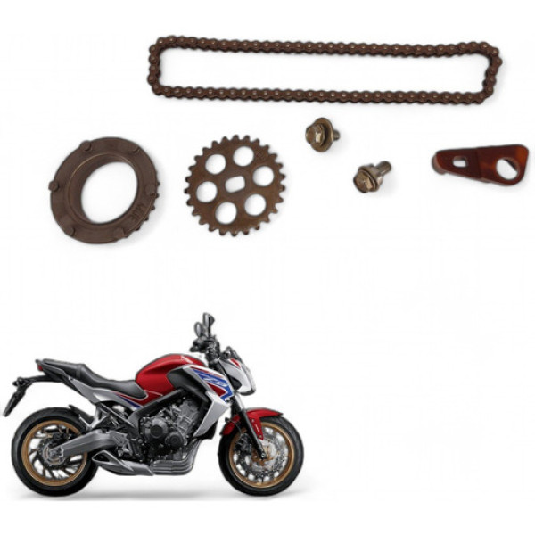 Kit Corrente Bomba Óleo Honda Cb 650 F 2015