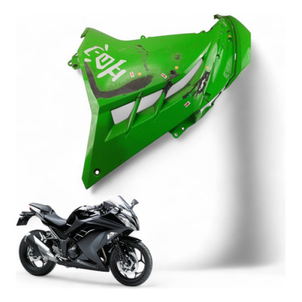 Carenagem Lateral Esquerda Kawasaki Ninja 300 2014 Com Avari
