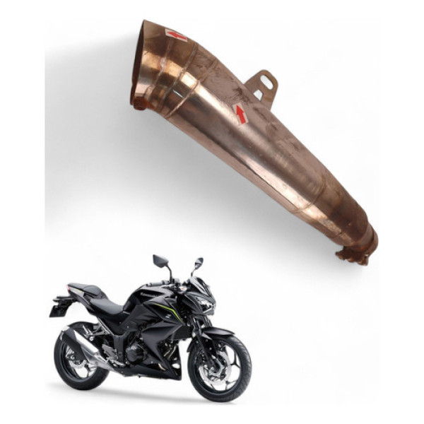Ponteira Escapamento Kawasaki Z300 2019 Com Avaria