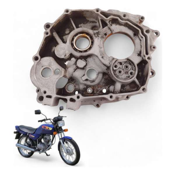 Bloco Motor Direito Honda Cg 125 Today 1999 Com Avaria