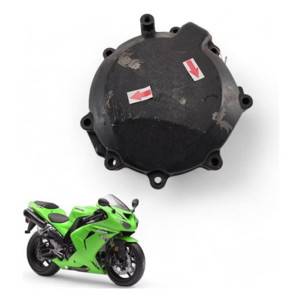 Tampa Esquerda Estator Kawasaki Zx 10r 2007 Com Avaria
