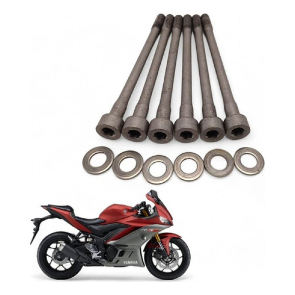 Kit Prisioneiro Cabeçote Yamaha  Yzf R3 2019 Yamaha Yzfr3