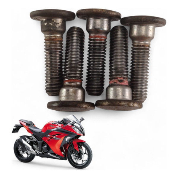 Kit Parafuso Disco Freio Dianteiro Kawasaki Ninja 300 2013