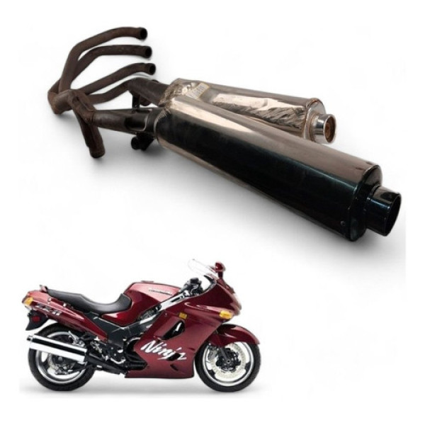 Escapamento Kawasaki Zx11 1992 Com Avaria