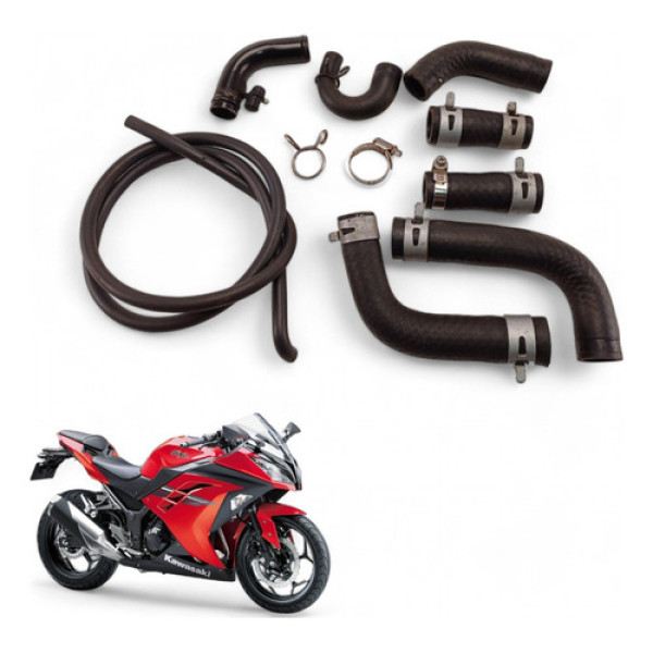 Kit Mangueiras Radiador Kawasaki Ninja 300 2017