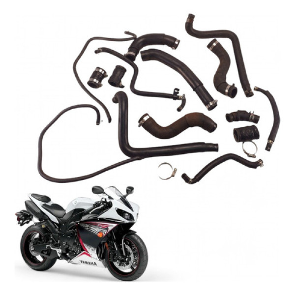 Kit Mangueiras Radiador Yamaha Yzf R1 2009