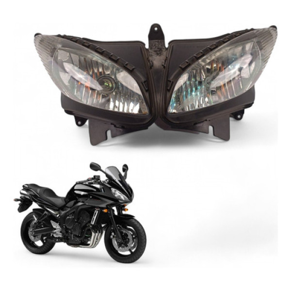 Farol Yamaha Fazer 600 2007 Com Avaria