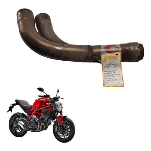 Curva Escapamento Cilindro Dianteiro Ducati Monster 797 2018