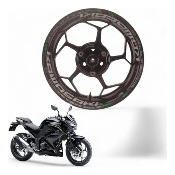 Roda Traseira Kawasaki Z300 2019 Com Avaria