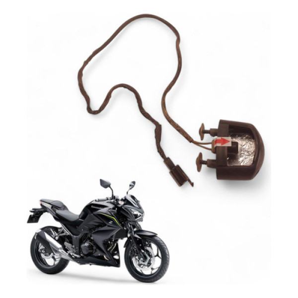 Luz Placa Kawasaki Z300 2019 Com Avaria