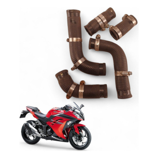 Kit Mangueiras Radiador Kawasaki Ninja 300 2013