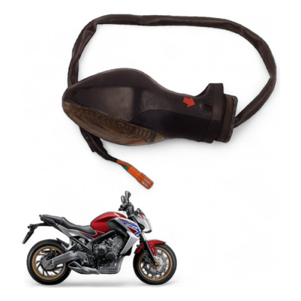 Pisca Traseiro Esquerdo Honda Cb 650 F 2015 Com Avaria