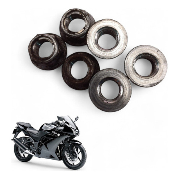 Kit Porca Coroa Kawasaki Ninja 250 R 2009