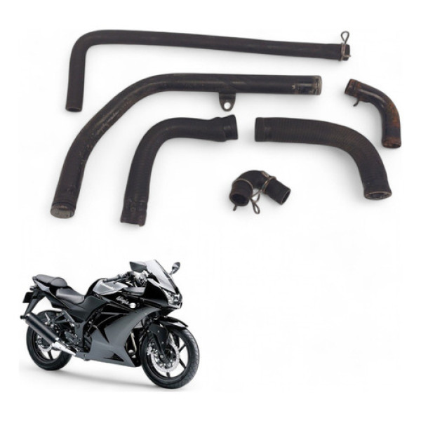 Kit Mangueiras Radiador Kawasaki Ninja 250 R 2010