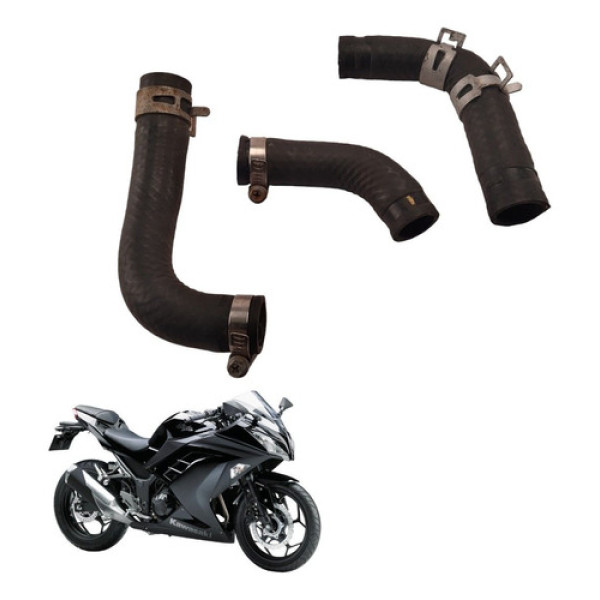 Kit Mangueiras Radiador Kawasaki Ninja 300 2016