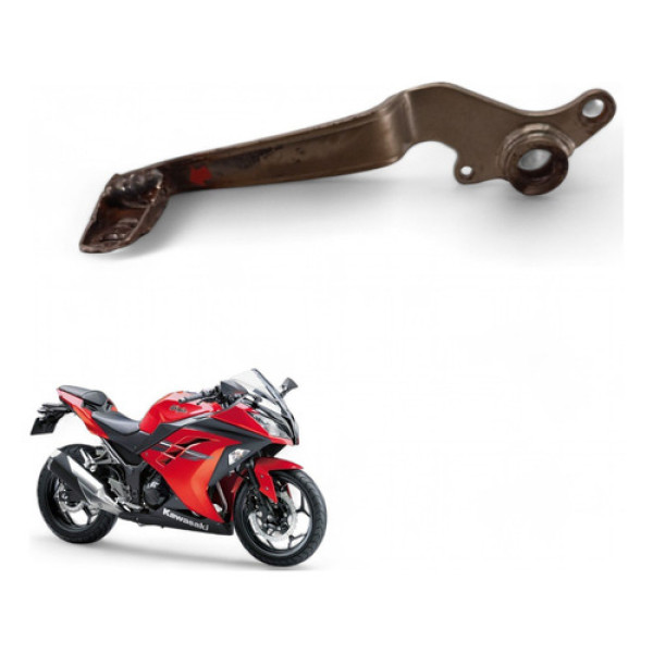 Pedal Freio Kawasaki Z300 2016 Com Avaria