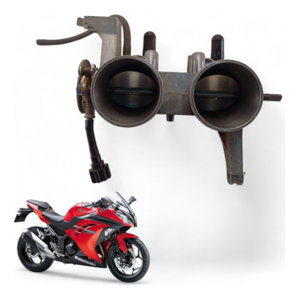 Corpo Injeção Kawasaki Z300 2016 Com Avaria