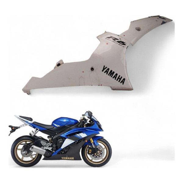 Spoiler Inferior Direito Yamaha Yzf R6 2008 Com Avaria