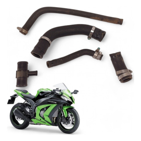 Kit Mangueiras Radiador Kawasaki Zx10 R 2014