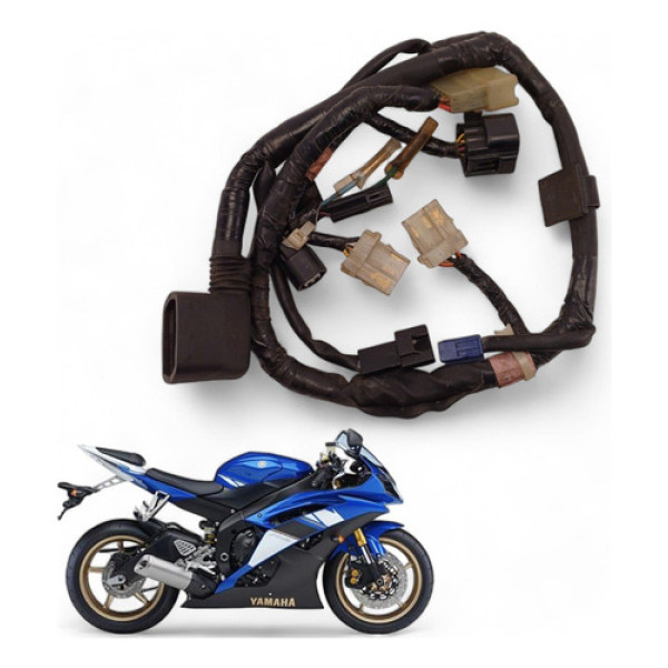 Chicote Farol Painel Yamaha Yzf R6 2006 Com Avaria