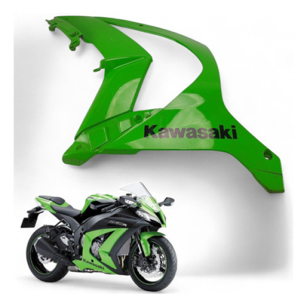 Carenagem Lateral Esquerda Kawasaki Zx10 R 2011 Com Avaria