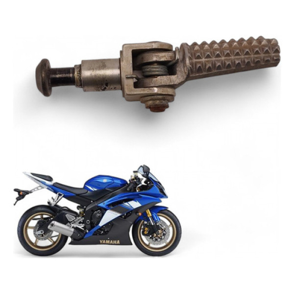 Pedaleira Dianteira Direita Yamaha Yzf R6 2008 Com Avaria