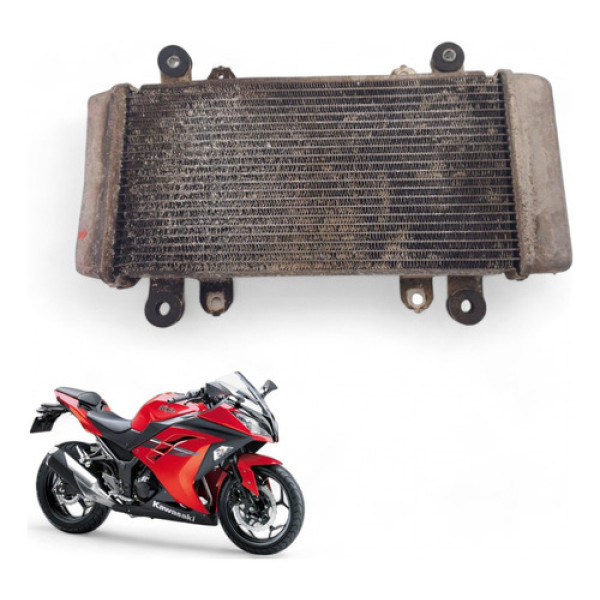 Radiador Kawasaki Ninja 300 2013 Com Avaria