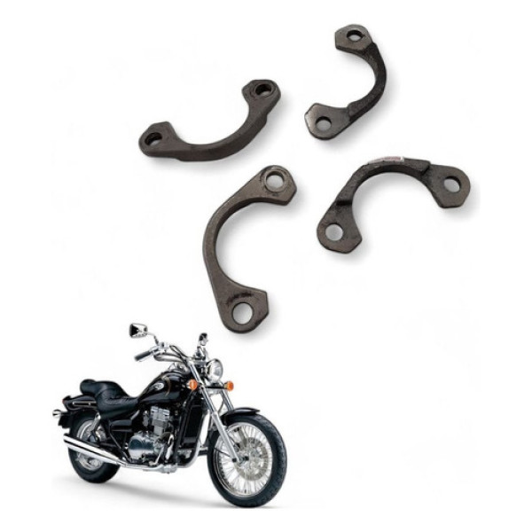 Meia Lua Escapamento 4peças Kawasaki Vulcan En 500 1998