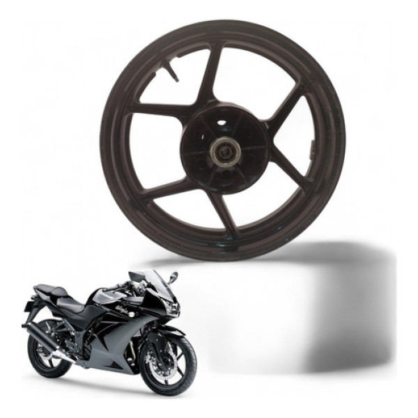 Roda Traseira Kawasaki Ninja 250 R 2010 Com Avaria