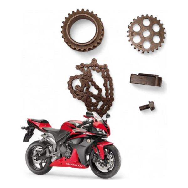 Kit Corrente Bomba Óleo Honda Cbr 600 Rr 2008