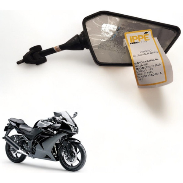 Espelho Retrovisor Direito Kawasaki Ninja 250 2009