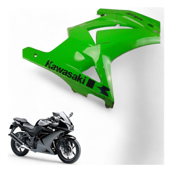 Carenagem Lateral Direita Kawasaki Ninja 250 R 2009 Com Avar